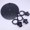 Los fabricantes suministran candelabro de disco grande de 30 cm con tres portalámparas E27 de rosca S016