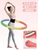 Mujer Hula Hoop Estiramiento Abdominal Ponderado Cintura Reducir Abdomen Equipo de Fitness para Adultos