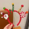 Acessório de Cabeça de Natal Alce Laço Faixa de Cabelo Feminina Criativa Engraçada Grampo de Cabelo Faixa de Cabelo de Galho de Alce Faixa de Cabelo para Fantasia de Festa Cabelo
