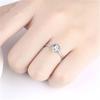 Anillo estilo coreano 925 de apertura para mujer Anillo para mujer con forma de flor Anillo de trébol de la suerte con incrustaciones de diamantes Joyería de moda simple de Han Dong Gate