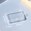 Caixa de Armazenamento Caixa Quadrada Pequena Caixa Quadrada de Plástico Transparente Caixa Quadrada Pequena Caixa de Fones de Ouvido Caixa de Armazenamento de Joias Caixa para Peças Pequenas