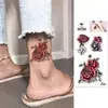 Pegatinas de Tatuaje Listas de Fábrica con Flores, Impermeables y de Larga Duración, Pegatinas de Tatuaje Coloridas con Patrón de Mariposa para Hombres y Mujeres, Pegatinas de Tatuaje Pequeñas y Frescas