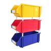Caja de nueve compartimentos de plástico para piezas de plástico, estante engrosado, caja de almacenamiento vertical para piezas, caja de plástico para piezas de ferretería