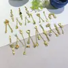 Corrente de pulseira com pingente zhakiram de ouro e diamante antigo, pingente de sino, acessórios de pingente para colar DIY, atacado