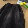 Camiseta de manga larga con cuello en V texturizada para hombre, marca de tendencia primavera y otoño, top base de alta gama, nuevo modelo 2026