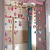 Cortina de puerta de cuerda de conejo cortina divisoria baño sala de estar cubriendo sin perforaciones dormitorio Velcro colgar cortina baño hogar