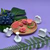 Molde para Galletas de Navidad 3D Estéreo Glaseado Galleta Fondant Tipo Prensa Juego Molde de Resorte Horneado Simulado Postre