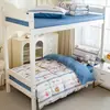 Novo Modelo 2025 Conjunto de Três Peças 100% Algodão para Estudantes Conjunto de Roupa de Cama Puro Algodão para Dormitório Estudantil