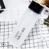 Taza de agua para hombre, taza de vidrio para mujer, taza portátil de verano simple esmerilada, pequeña, fresca, Mori, creativa, personalizada, taza de té de moda