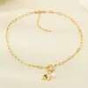 Cadena de clips de papel creativa personalizada multiestilo corazón hueco incrustado de diamantes collar de acero de titanio madre levantando alto día de la madre
