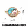 Pendente de flor redonda com óleo gota DIY colar pulseira berloque acessórios de joia vendas diretas de fábrica pode misturar lote transfronteiriço