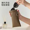 Estuche Sencillo para Gafas de Sol con Paño Espejo, Portátil para Viajes, Bolsa de Almacenamiento para Gafas de Cierre Automático con Bolsillo Integrado para Colgar Gafas