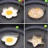 Freidora de Huevos de Acero Inoxidable Engrosado, Aro para Huevos, Molde para Chocolate, Molde de Huevo DIY en Forma de Corazón, Modelo
