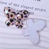 Acessórios de Cabelo DIY Populares Transfronteiriços Acrílico Borboleta Estampa de Leopardo Acessórios para Penteado Grampo de Cabelo Grampo de Cabelo Capa de Celular Patch