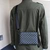 Bolso bandolera de tablero de ajedrez, bolso multifuncional, cartera de cuero suave, bolso tipo sobre para hombre, bolso fino para hombre, bolso con abrazadera, bolso para teléfono móvil