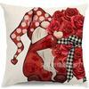 Nueva Funda de Almohada para el Día de San Valentín Transfronteriza Serie Festiva Enano Corazón Decoración de Sofá Venta Directa de Fábrica Funda de Almohada