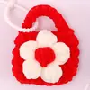 Porta-moedas de Pelúcia Tricotado à Mão Fofo Mini Pingente de Chave Protetor para Fones de Ouvido Bluetooth Airpods4 Infantil