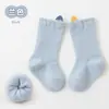Meias infantis outono e inverno forradas com fleece espessadas meias de terry para bebê orelhinhas pequenas meias para bebê sem costura categoria A