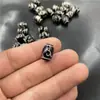 Acessórios para joias DIY 10*14mm contas pretas e brancas contas de ágata contas soltas dente de tigre pássaro Dapeng Lerzi