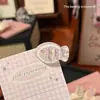 Pinza para el pelo con estampado de leopardo y flores, accesorio para el pelo elegante y exquisito, pinza dulce para flequillo, pinza para el pelo para mechones sueltos, adorno para el pelo elegante y exquisito