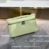 Nuevo Modelo 2026 Lp19 Bolso de Piel Genuina para Mujer, Bolso para Lonchera, Bolso tipo Caja de Piel de Vaca de Primera Capa, Bolso de Mano, Bolso de Hombro, Bolso Cruzado, Versátil para Mujeres