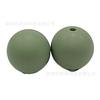 Cuentas de silicona de 19 mm cuentas redondas color caramelo silicona comestible mordedor para bebé pulsera collar cuentas sueltas en stock