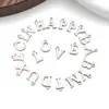Aleación de Zinc 26 Letras Mayúsculas del Alfabeto Inglés A-Z Colgante Pequeño Pulsera DIY Collar Llavero Accesorios de Joyería Colgante