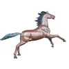 Fábrica de Escultura en Cobre Ruirui Escultura Grande de Caballo de Cobre Fundido para Exteriores Adornos de Caballo de Cobre Puro Caballo de Ocho Bronce Fundido