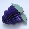 Decoração de Bola de Favo de Mel de Frutas Morango Maçã Atmosfera Casa Sala de Estar Enfeites Criativos Origami Estéreo Decoração de Aniversário