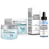 Set Facial de Péptidos de Cobre Azul Transfronterizo, Crema Facial 50g + Sérum 30ml Empaque Neutro Ghk-Cu