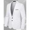El comercio exterior siempre tiene en stock populares blazers casuales ajustados para hombre, trajes de negocios de color liso y chaquetas de un solo botón de moda para hombres jóvenes