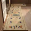 Tapete Antideslizante Impermeable Lavable para Piso de Cocina, Tapete para Pies Específico para Piso, Alfombra de Lino Absorbente de Agua, Hogar