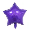 Balão de Filme de Alumínio Estrela de Cinco Pontas Coração 18 polegadas Transfronteiriço Balão de Folha de Alumínio Formato de Coração Brilhante