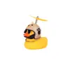 Ventas Directas de Fábrica Adornos para Coche y Moto Patito Amarillo Casco de Celebridad de Internet Pato Rompevientos Exterior para Motocicleta
