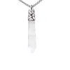 Joyería Europea y Americana al por Mayor Piedra Natural Cristal Ágata Collar Amatista Colgante Columna Hexagonal Collar de Columna de Cristal de Punta Única