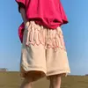 Shorts Bordados Masculinos Estilo Americano Verão Casal Esportivo Soltos Casuais Calças de Cinco Pontos Unissex