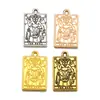 Al por mayor DIY aleación joyería accesorios cuadrado tarjeta de tarot colgante pulsera llavero colgante decorativo J502