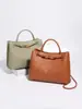 Nuevo Bolso de Mano de Alta Gama y Gran Capacidad para Mujer, Bolso Tejido a Mano Simple con Bandolera y Bolso Tote