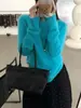 Estilo Coreano Elegante Seda Cachemira Cepillado Trenzado Cuello Redondo Manga Larga 26 Otoño Nueva Llegada Top Versátil para el Trabajo Prendas de Punto Mujer
