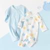 Mono fino de verano para bebés, hombres y mujeres, traje de aire acondicionado de manga larga para recién nacidos, ropa de escalada, ropa de algodón para bebés