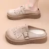 Sapatos Casuais Femininos de Verão Personalizados Estilo Birkenstock Retro, Tamancos Fechados Confortáveis e Respiráveis
