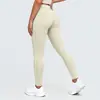 Nuevos pantalones de yoga de nylon de doble cara, con bloques de color transfronterizos, tacto nude, ajustados, de cintura alta y transpirables para mujer, adecuados para deportes, correr y fitness