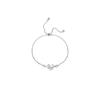 Pulsera ajustable de circonita de amor para mujer, pulsera de diseño de moda personalizado exquisito de nicho de lujo ligero para niñas, novias de niñas