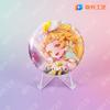 Insignias de Mercancía Anime Láser Estampado en Caliente Personalizadas con Diseño de Doble Destello