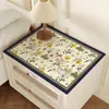 Mantel para mesita de noche, mantel de estilo minimalista, sensación de lujo ligero y alta gama, protector de mesa impermeable y resistente a las manchas, funda lavable.