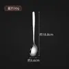 Cuchara Coreana Personalizada de Acero Inoxidable 316 Cuchillo y Tenedor para Bistec de Hotel y Hogar Cuchara para Comer Cuchara Larga Cuchara Redonda para Postre