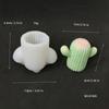 Bk1298 Molde de Silicona para Aromaterapia de Cactus 3D Molde para Velas Molde