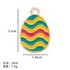 Amazon Explosiones Conejo de Pascua Aleación Colgante DIY Accesorios de Joyería de Aceite Creativo Colgante de Huevo de Aceite