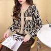 Novo Outono e Inverno Transfronteiriço Moda Coreana Pequeno Fragrância Gola Redonda Losango Jacquard Geométrico Top Curto Cardigan Tricotado Feminino