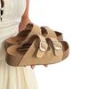 Zapatos Boken Toast para Mujer 2025 Toast Nuevo Estilo de Verano Chanclas Slip-On de Suela Gruesa Sandalias de Una Correa para Playa al Aire Libre